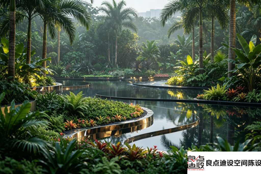 把热带森林搬进售楼处|这个景观设计太会了🍃